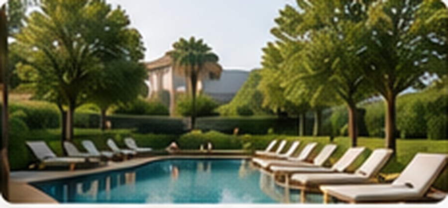 Swimming pool at Boho Stay