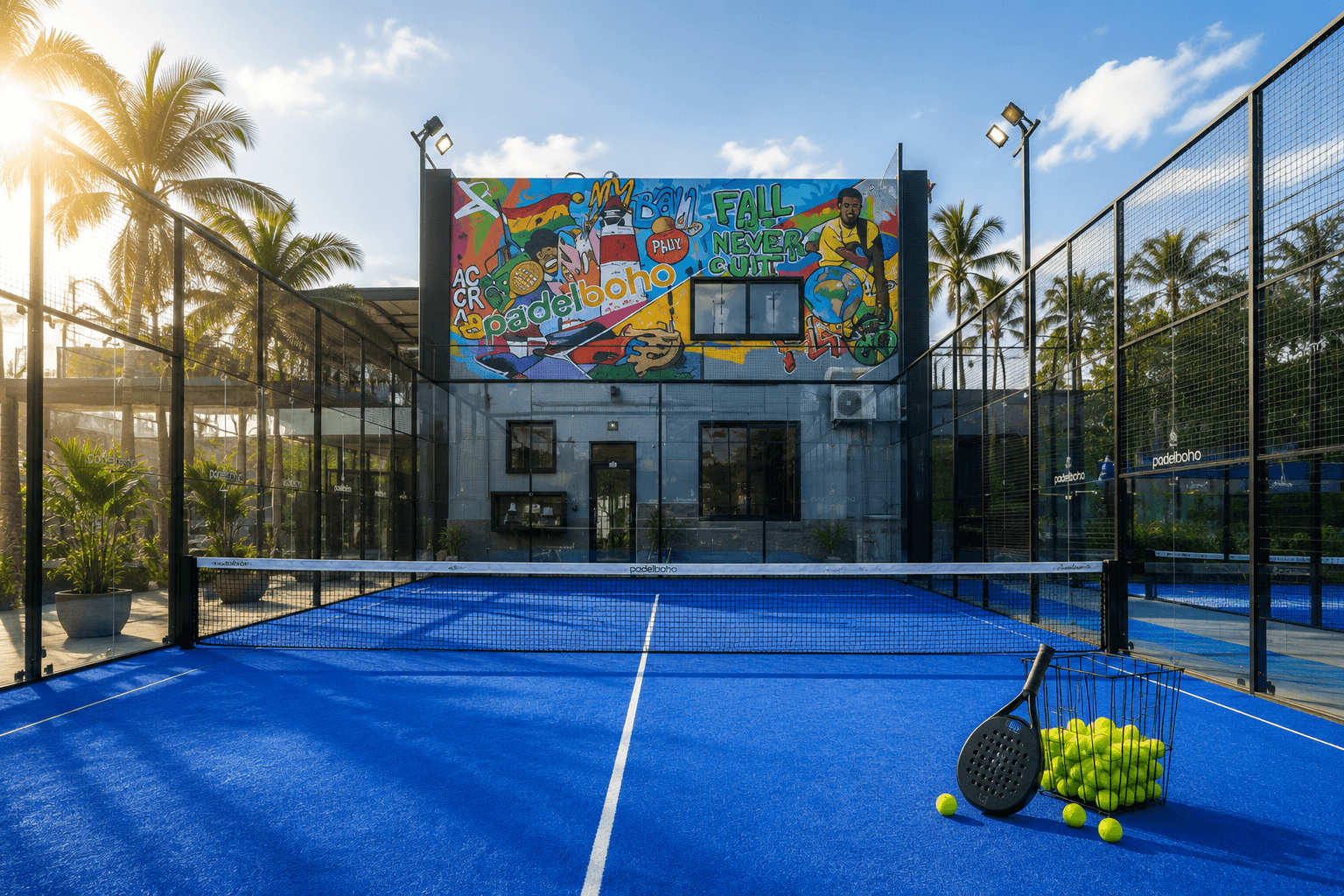 Boho Padel court environment